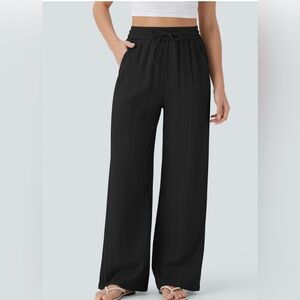 HALARA Black Wide-Leg Women's Pants
